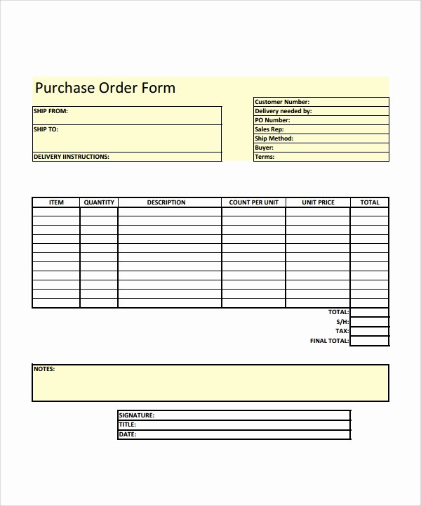 Sales order forms Templates Free Unique 23 order form Templates – Pdf Word Excel