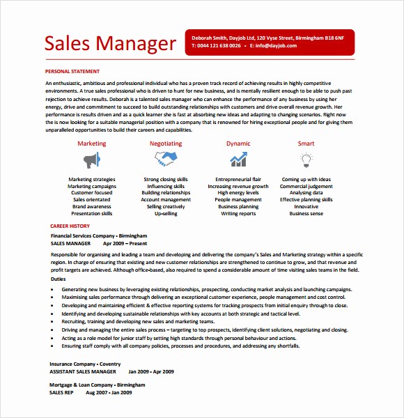 Sales Resume Template Microsoft Word Best Of 10 Sample Sales Resume Templates to Download