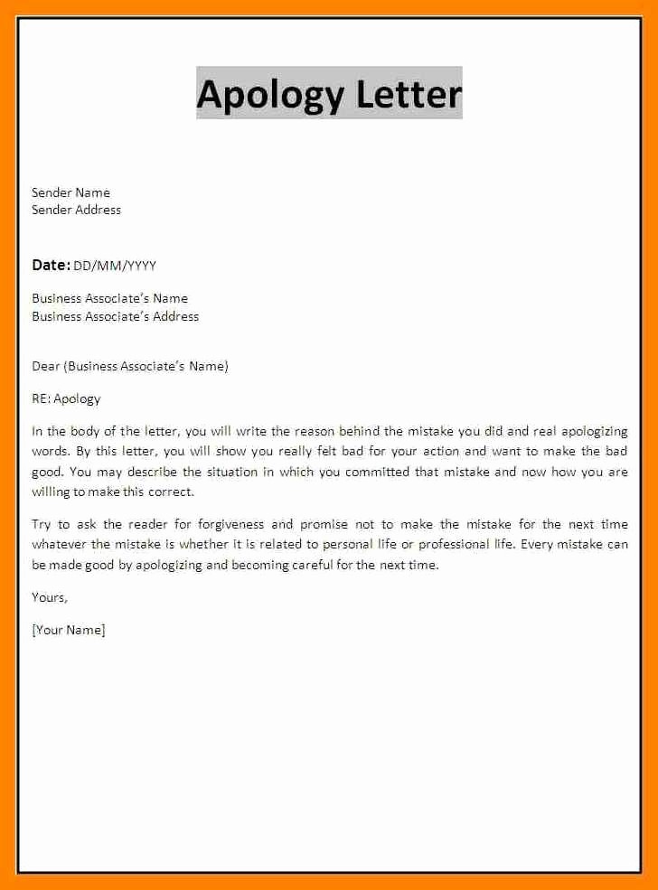 Sample Absence Letter to Teacher Luxury Sample Apology Letter to Teacher for Absent