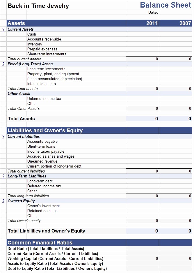 Sample Balance Sheet format Excel New Balance Sheet Excel Template Template Sample