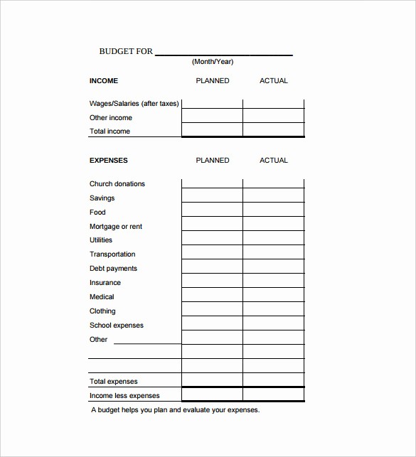 Sample Budget Template for Teenager Unique 18 Free Spreadsheet Templates – Free Sample Example