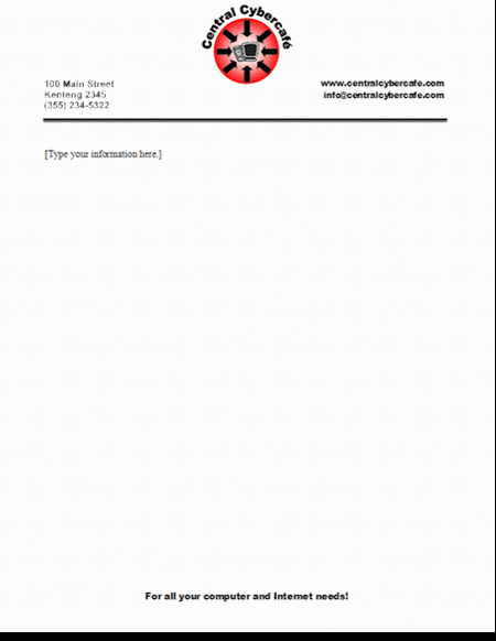 Sample Business Letter with Logo Elegant Pany Letterhead Templates Doc Safepcfo
