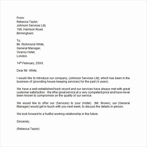 Sample Business Letters to Customers Best Of Introduction Letter 14 Download Free Documents In Pdf Word