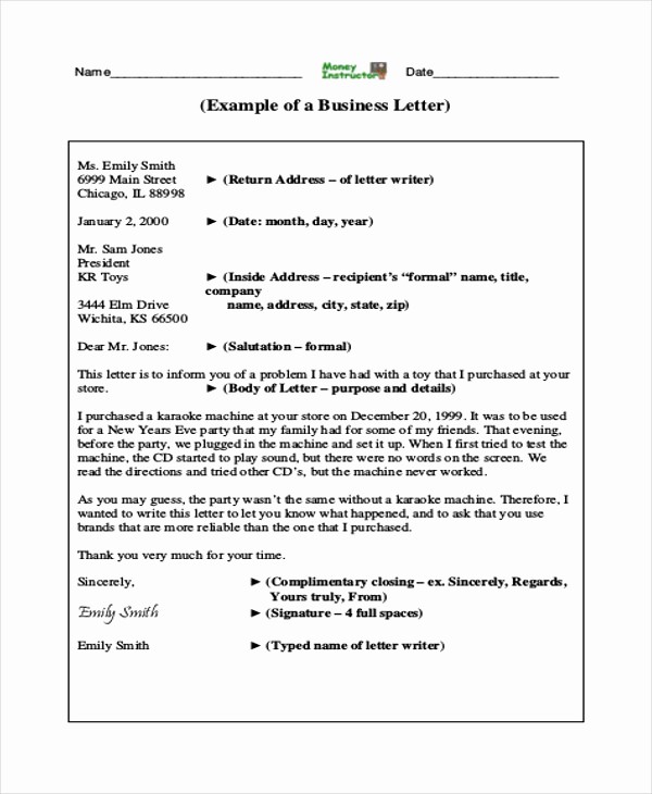 Sample Business Letters to Customers Inspirational 7 Sample Professional Business Letters