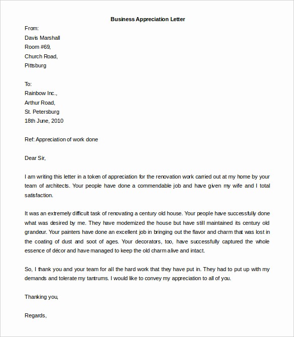 Sample Business Letters to Customers Unique Business Letter format Templates
