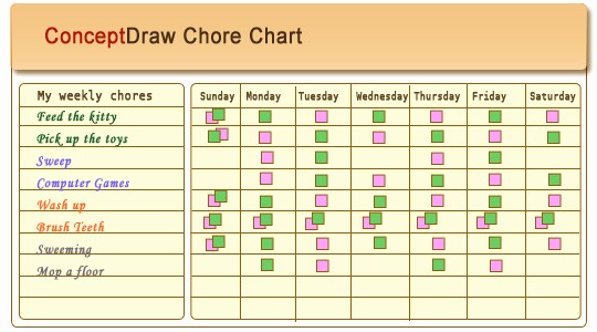 Sample Chore Charts for Families Elegant Chore Chart
