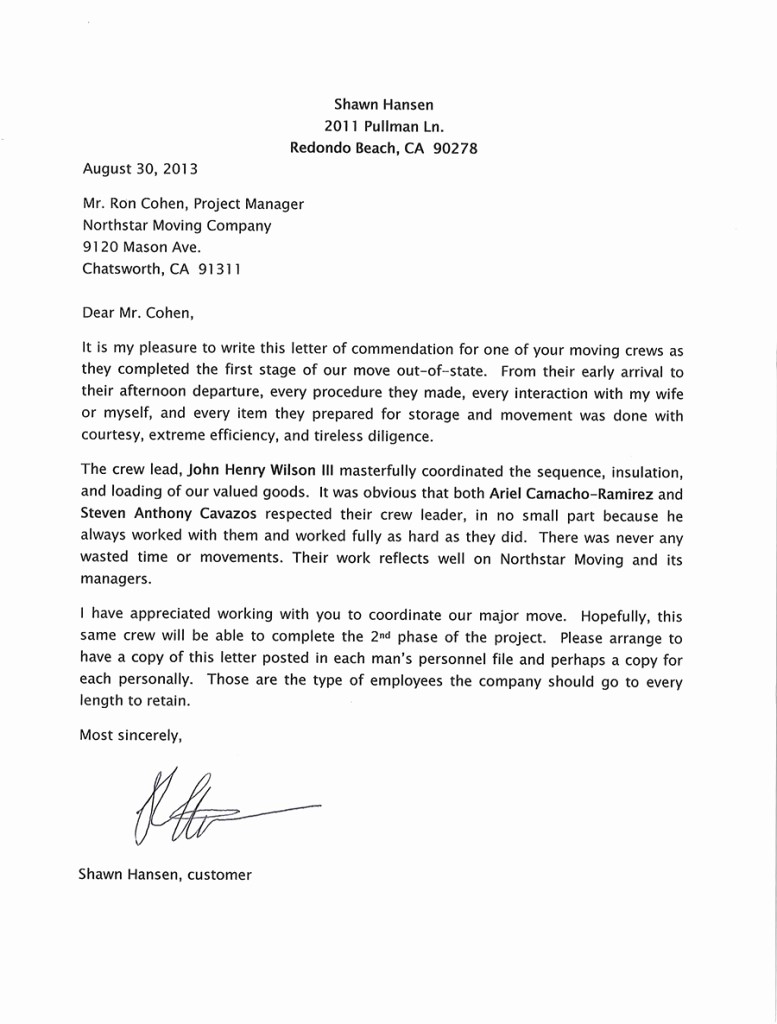 Sample Employment Letters Of Recommendation Unique Re Mendation Letter From Manager