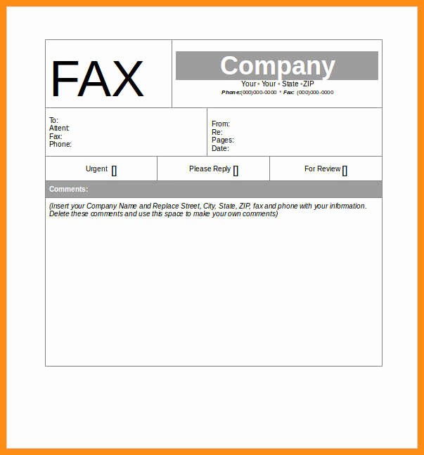 Sample Fax Cover Sheet Word Beautiful 6 Free Fax Cover Sheet Template Word