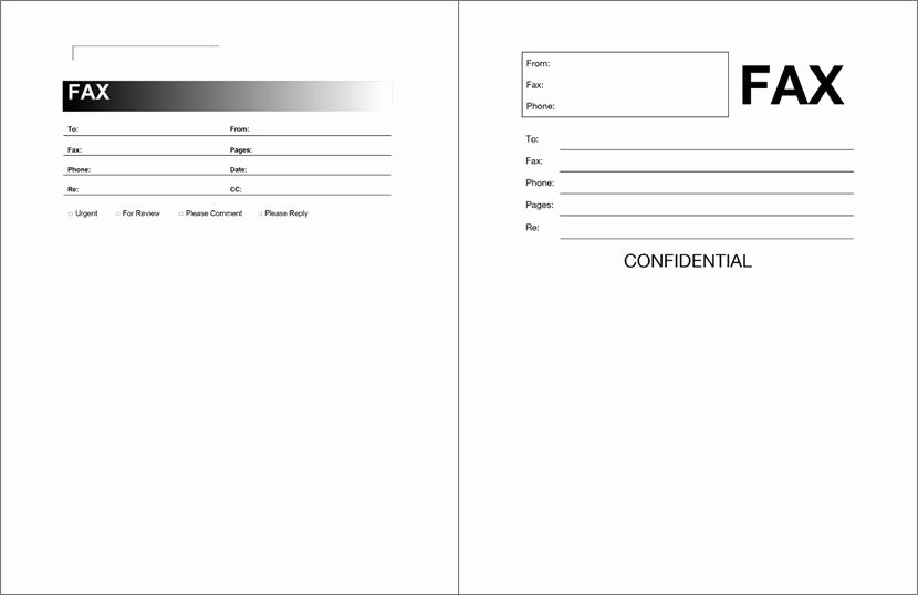 Sample Fax Cover Sheet Word Elegant Free Fax Cover Sheet Template format Example Pdf Printable