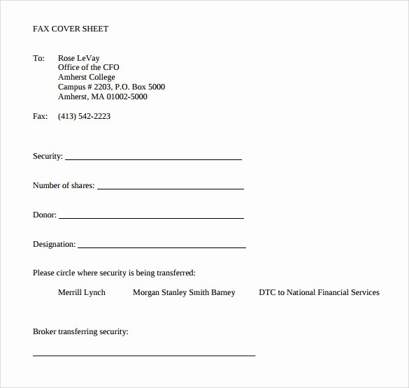Sample Fax Cover Sheets Template Best Of 15 Sample Blank Fax Cover Sheets
