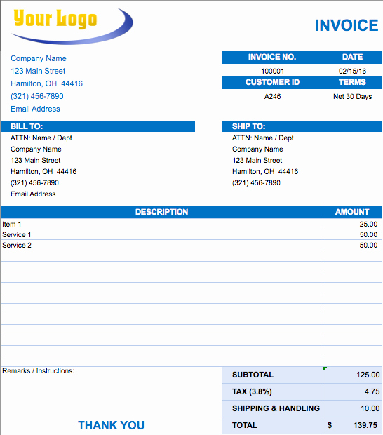 Sample Invoice format In Excel Awesome List Of 8 Best Invoice formats In Excel