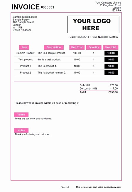 Sample Invoices for Small Business Elegant Sample Invoices Created with Our Online Invoicing software