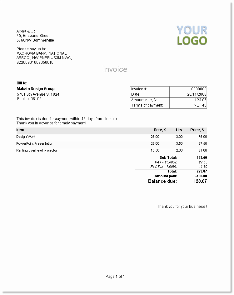 Sample Invoices for Small Business Fresh Invoice software Time Tracking software
