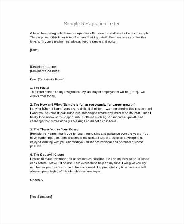 Sample Letters to Board Members Awesome 9 Resignation Letter Samples