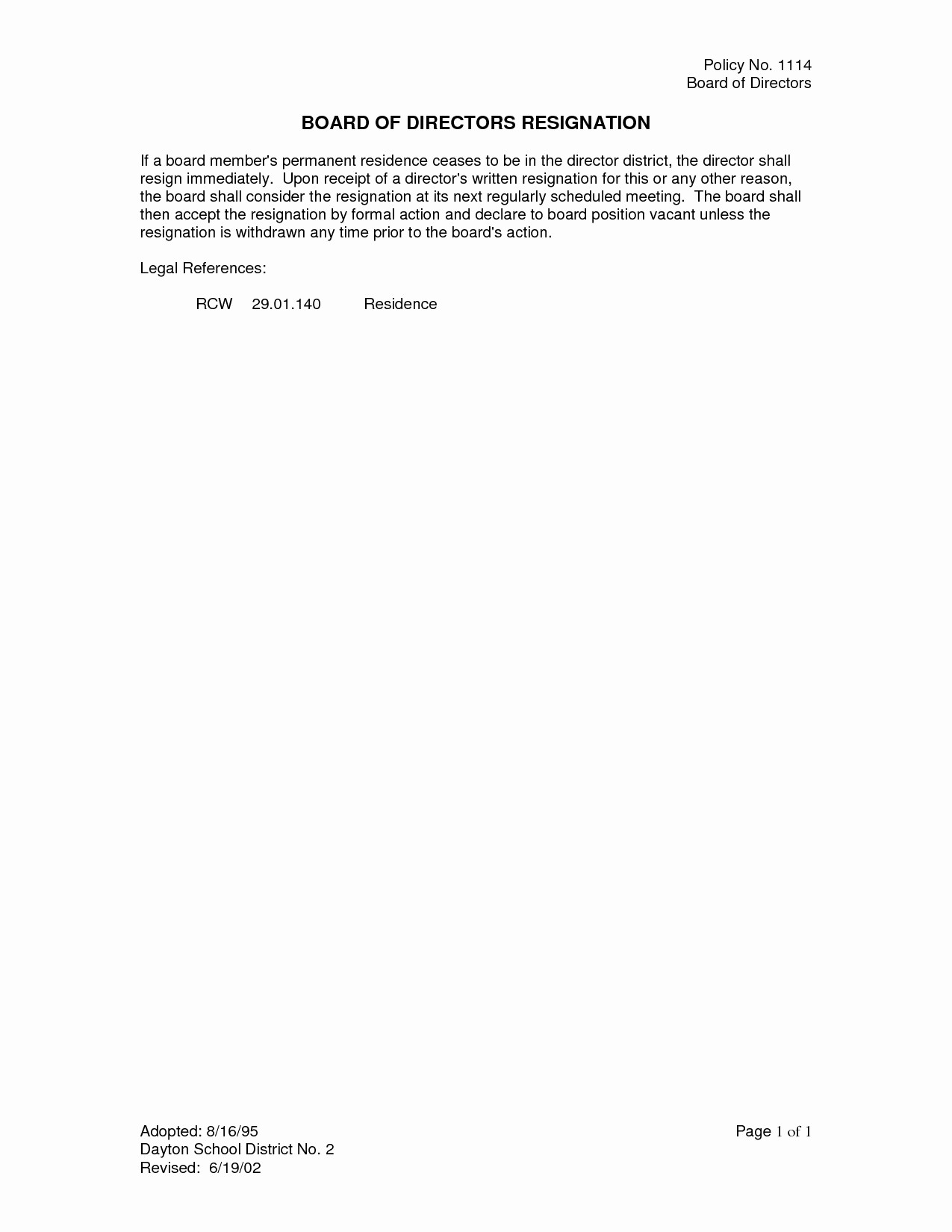Sample Letters to Board Members Inspirational Resignation Letter From Board Directors Template