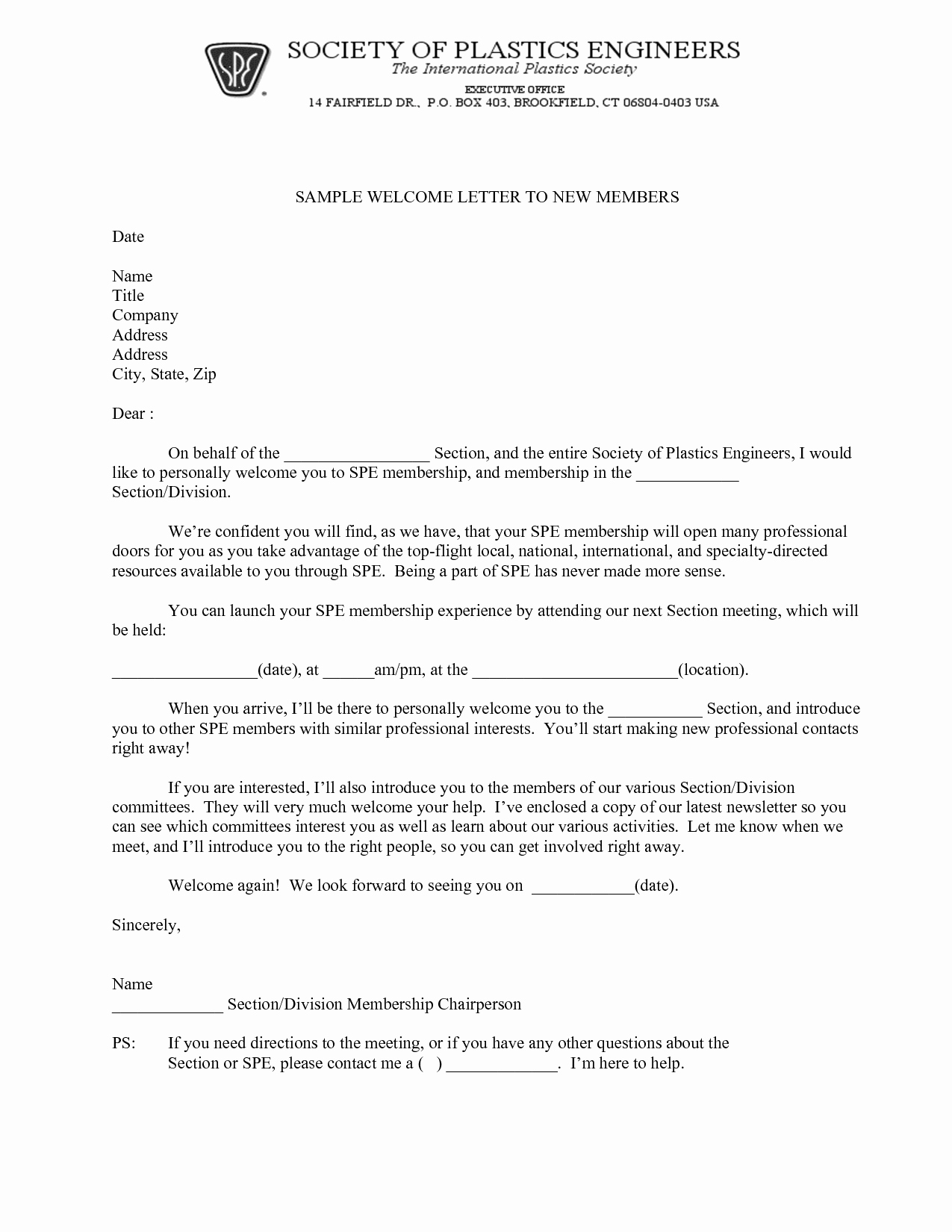 Sample Letters to Board Members Luxury Best S Of New Members Wel E Letter New Member