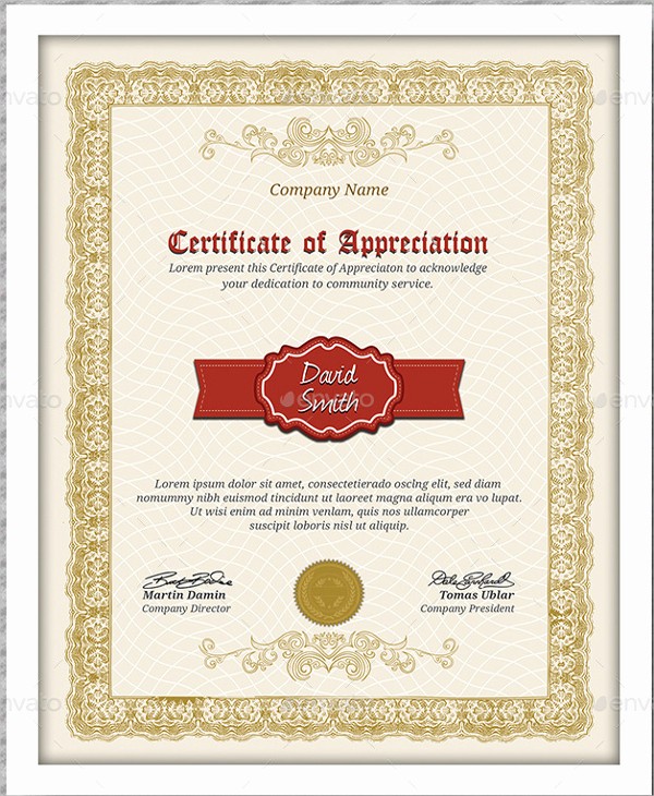 Sample Of Certificates Of Appreciation Inspirational Certificate Of Appreciation Template