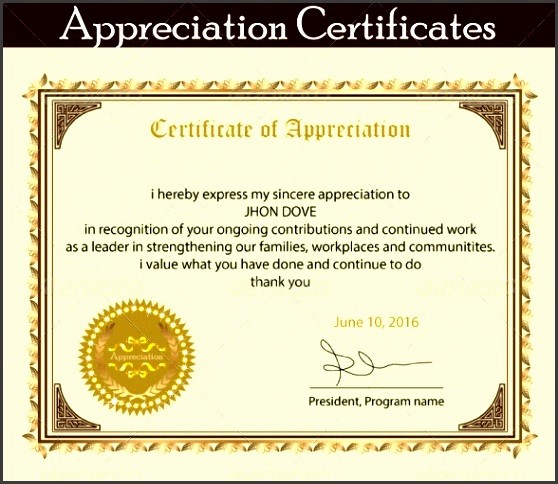 Sample Of Certification Of Appreciation Awesome 8 Printable Certificate Appreciation Template