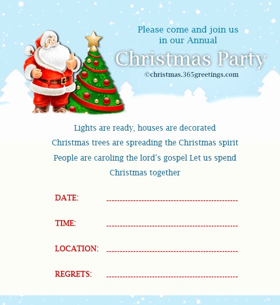 Sample Of Christmas Party Invitation Awesome Christmas Invitation Template and Wording Ideas