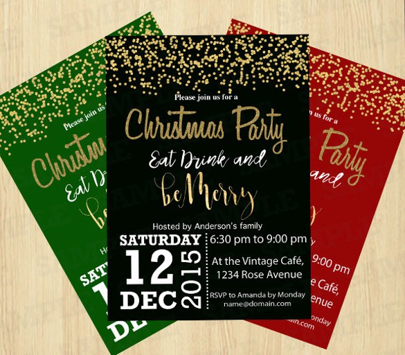 Sample Of Christmas Party Invitation Inspirational 20 Christmas Invitation Templates Free Sample Example