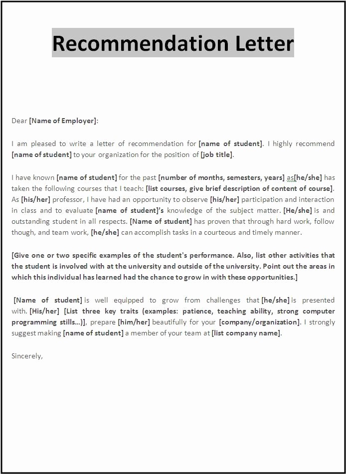 Sample Of Employment Reference Letter Unique Examples Letter Re Mendation
