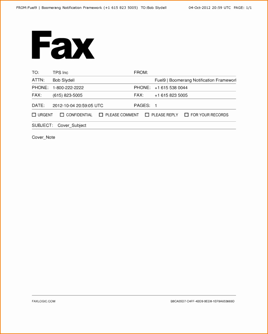 Sample Of Fax Cover Letter Inspirational 5 Fax Cover Sample