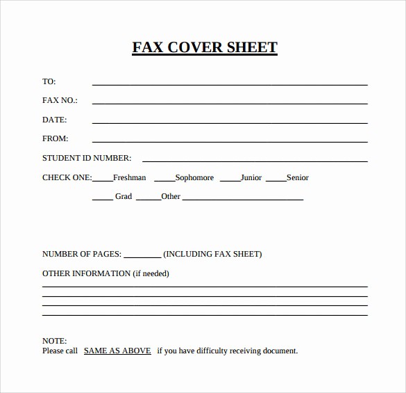 Sample Of Fax Cover Page Elegant 15 Sample Blank Fax Cover Sheets