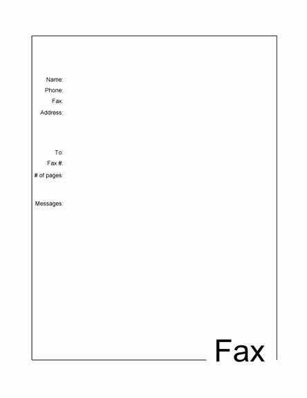 Sample Of Fax Cover Sheet Elegant Sample Simple Fax Cover Pages