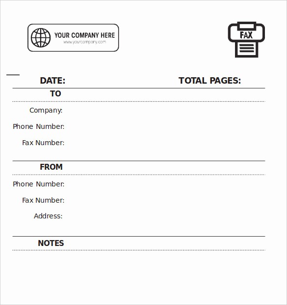 Sample Of Fax Cover Sheet Inspirational 9 Blank Fax Cover Sheet Templates Free Sample Example