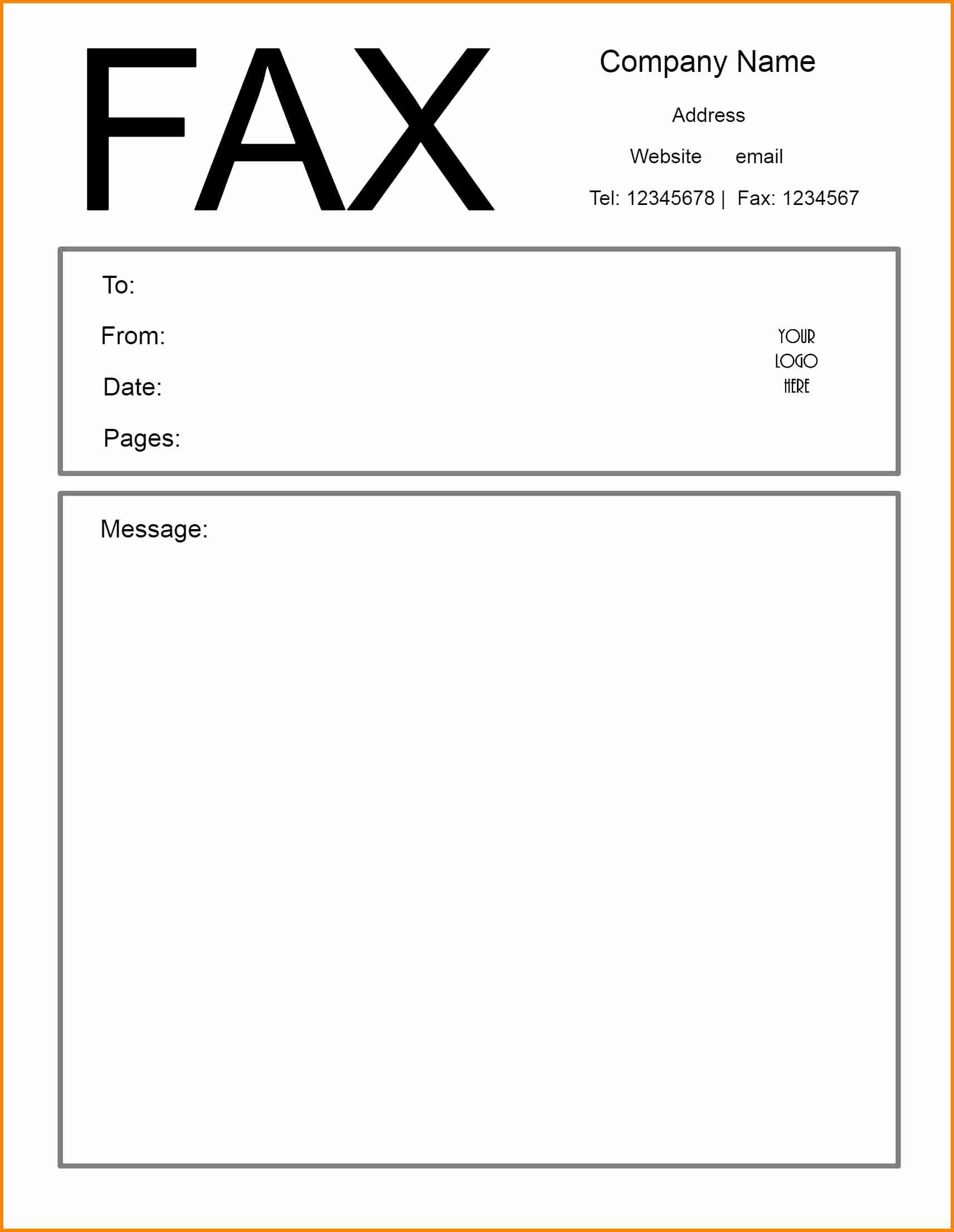 Sample Of Fax Cover Sheets New 6 Example Of Fax Cover Sheet Template