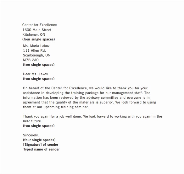 Sample Of formal Business Letter Awesome 29 Sample Business Letters format to Download