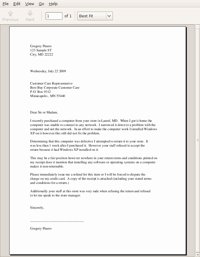 Sample Of formal Business Letter Awesome Letter Writing