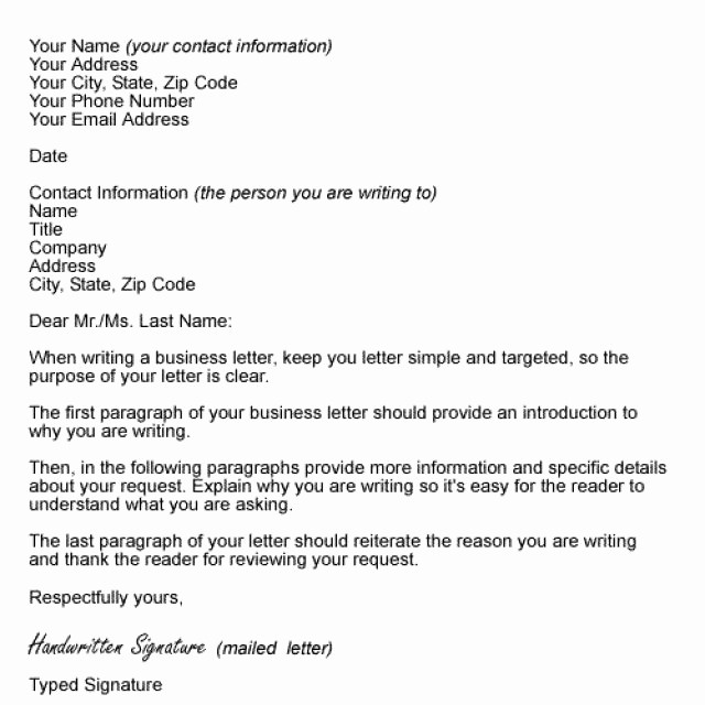 Sample Of formal Business Letter Lovely Sample Professional Letter formats
