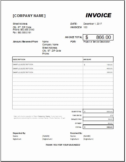 Sample Of Invoice for Payment Inspirational Advance Payment Invoice for Ms Excel Template