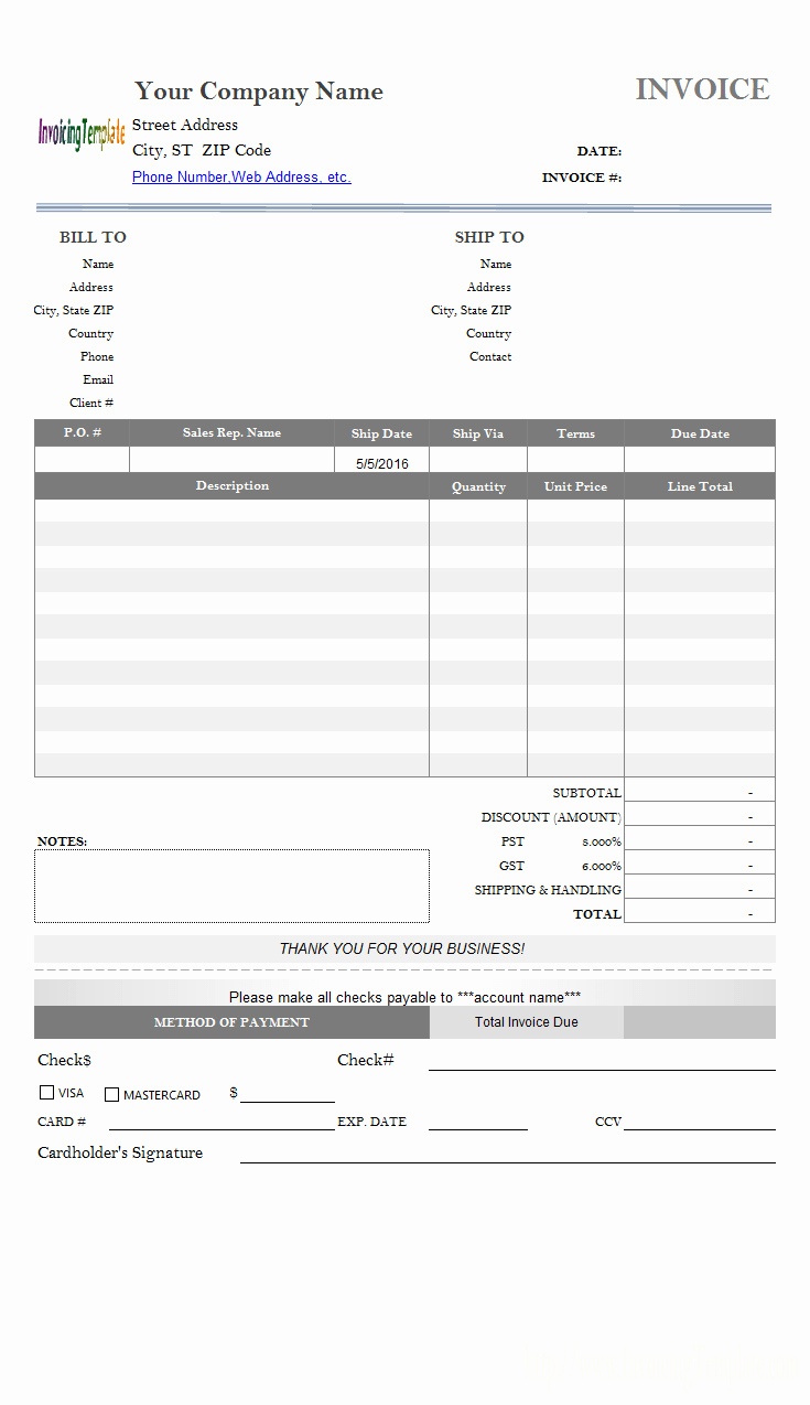 Sample Of Invoice for Payment New Payment Invoice Template