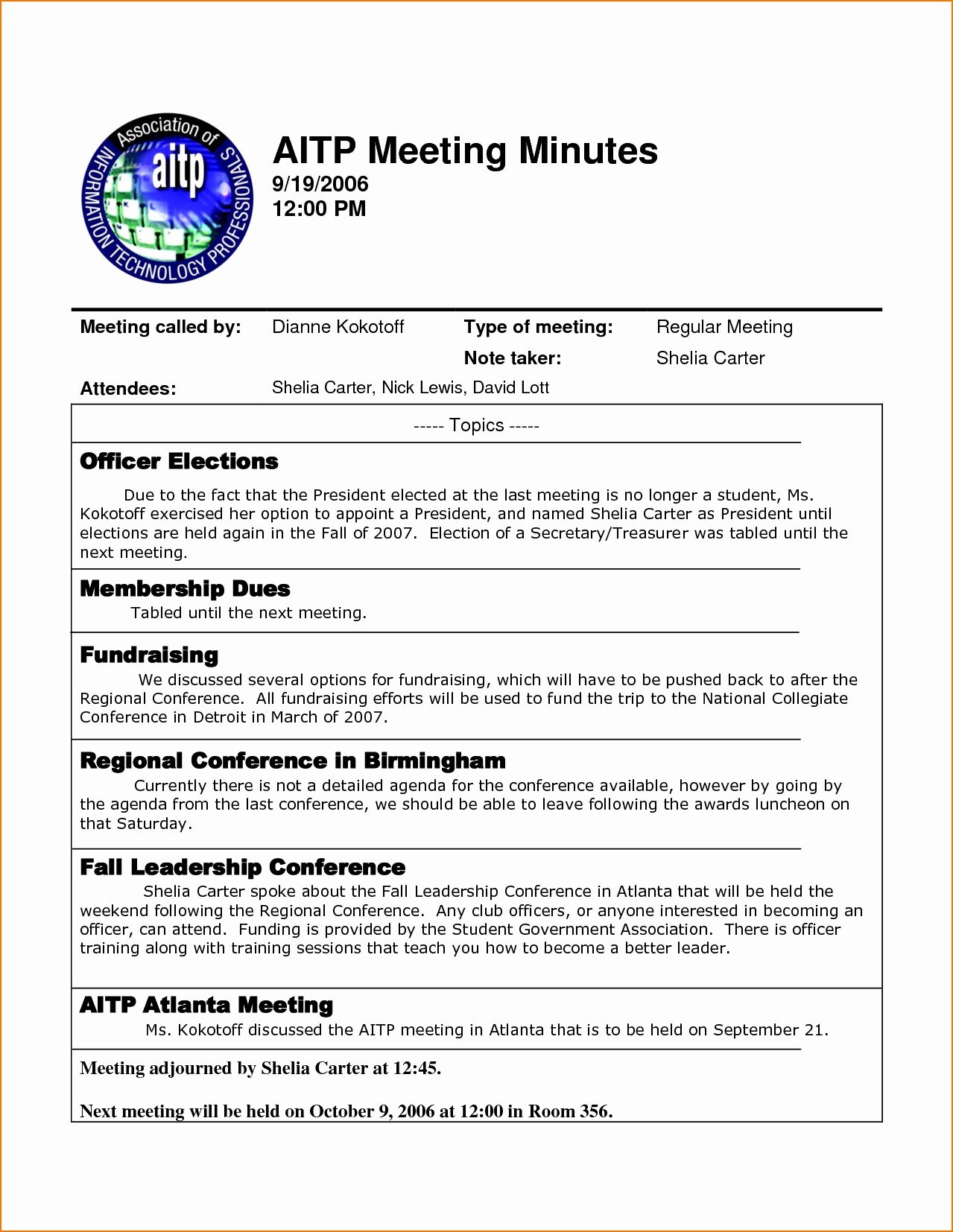 Sample Of Meeting Minutes format Lovely 4 Sample Meeting Minutes Template