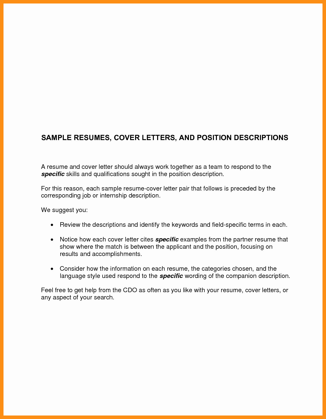 Sample Of Simple Cover Letter New Basic Cover Letter for Any Job