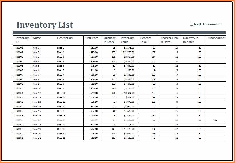 Sample Office Supply Inventory List Awesome 8 Office Supplies Inventory Spreadsheet