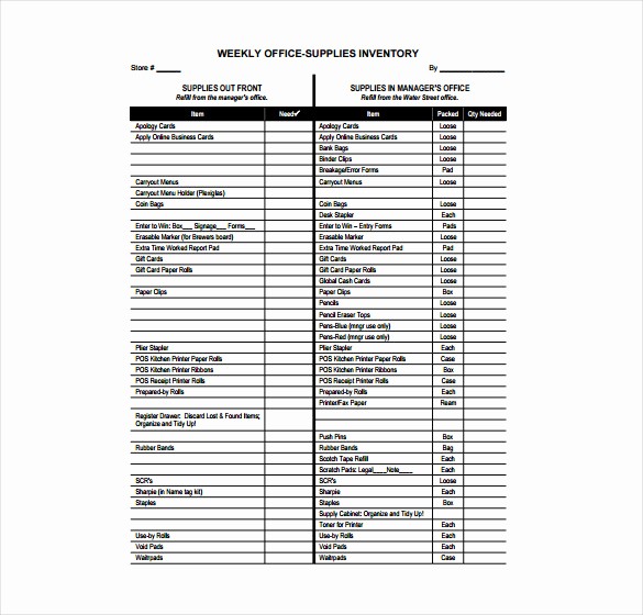 Sample Office Supply Inventory List Awesome Inventory Template – 25 Free Word Excel Pdf Documents