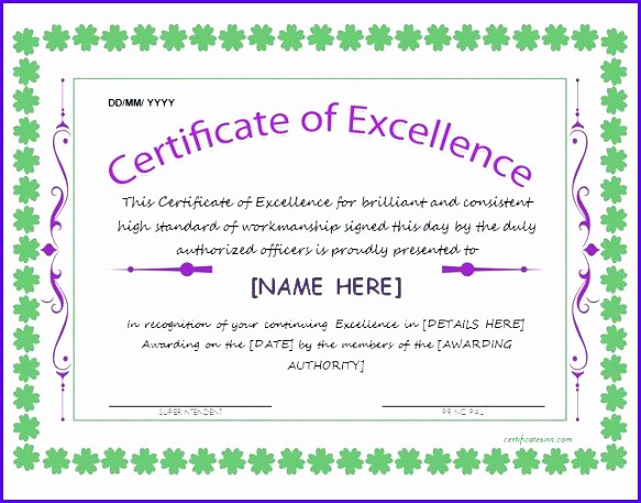Sample P&amp;amp;l Report Elegant 14 Certificate Excellence Template Exceltemplates