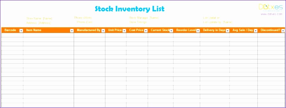 Sample P&amp;l Report Luxury 6 Free Excel Inventory Templates Exceltemplates