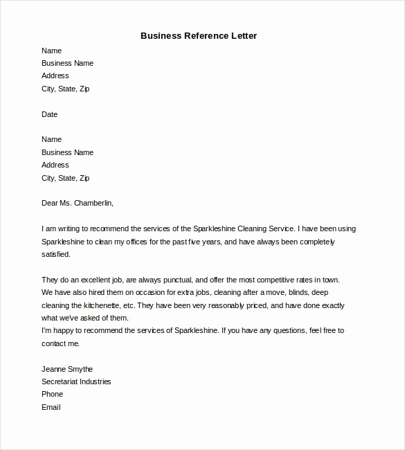 Sample Professional Letter Of Recommendation New Referral Letter format