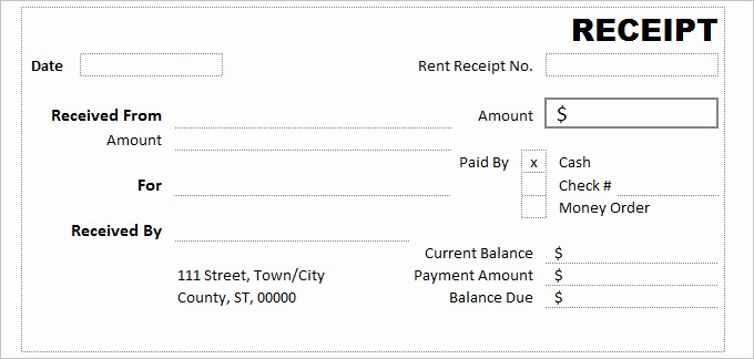 Sample Receipt Of Money Received Unique Cash Receipt Template 16 Free Word Excel Documents
