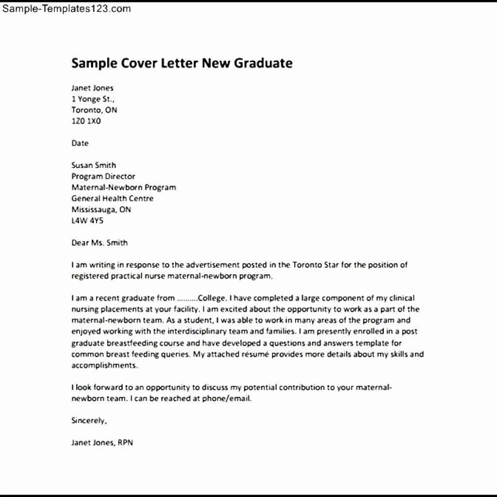 Sample Resume and Cover Letter Luxury Great Nursing Cover Letter New Grad – Letter format Writing