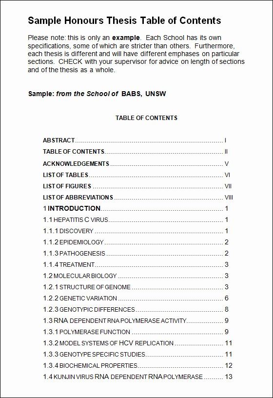 Sample Table Of Contents format Best Of 10 Free Table Of Content Templates – Pdf Word Excel