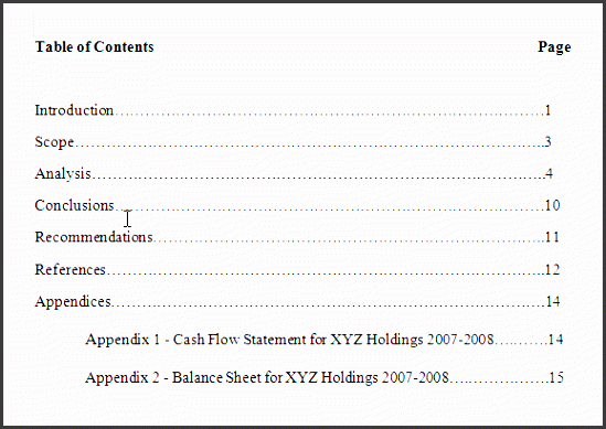 Sample Table Of Contents format Fresh 7 Table Contents Sample Sampletemplatess