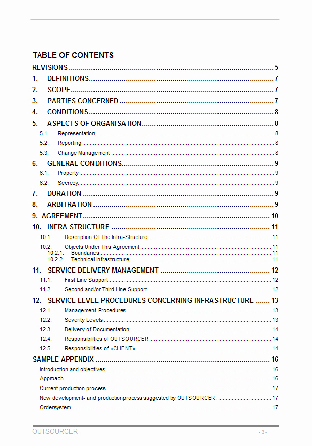 Sample Table Of Contents format Lovely Table Contents Example to Pin On Pinterest