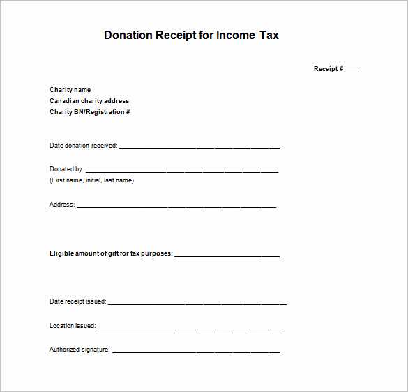 Sample Tax Deductible Donation Receipt Fresh 14 Tax Receipt Templates Doc Pdf Excel
