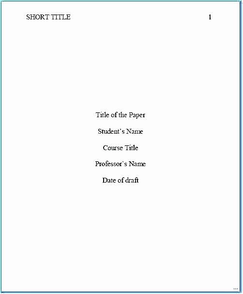 Sample Title Page Apa Style Inspirational Apa format Research Paper Pdf Style Template Sample
