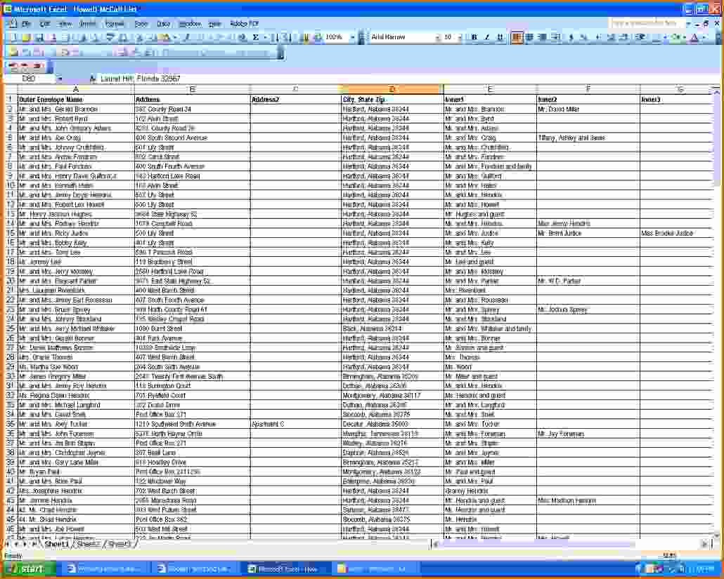 Sample Wedding Guest List Spreadsheet Beautiful 9 Wedding Guest List Spreadsheet